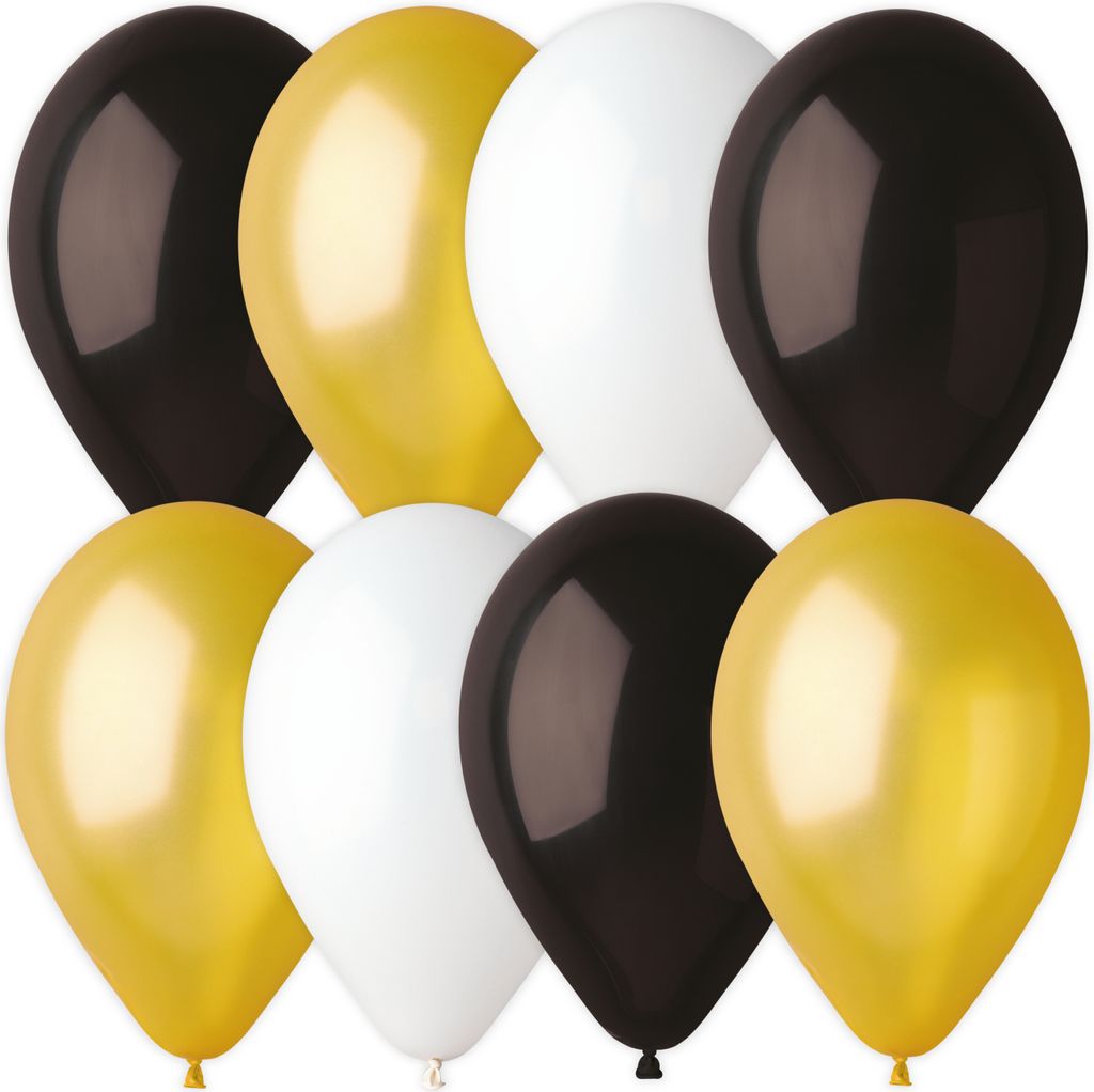 15 Luftballons Home Party Mix gold, 23-25 cm / 10 inch