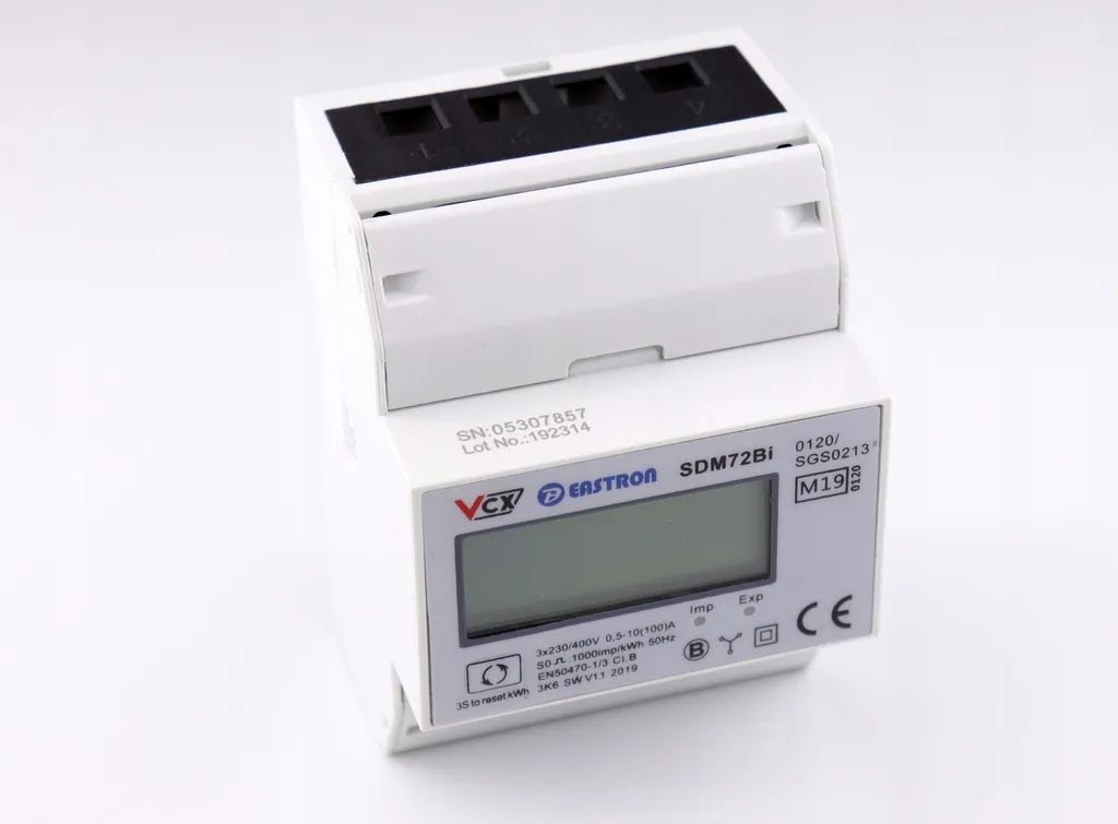 Compteur électrique triphasé 4P MID EASTRON bidirectionnel pour tableau - 11