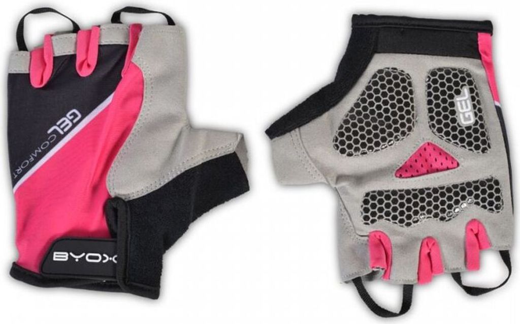 Byox Kinder-Fahrradhandschuhe AU201 pink Gel-Polster, Produktbild 