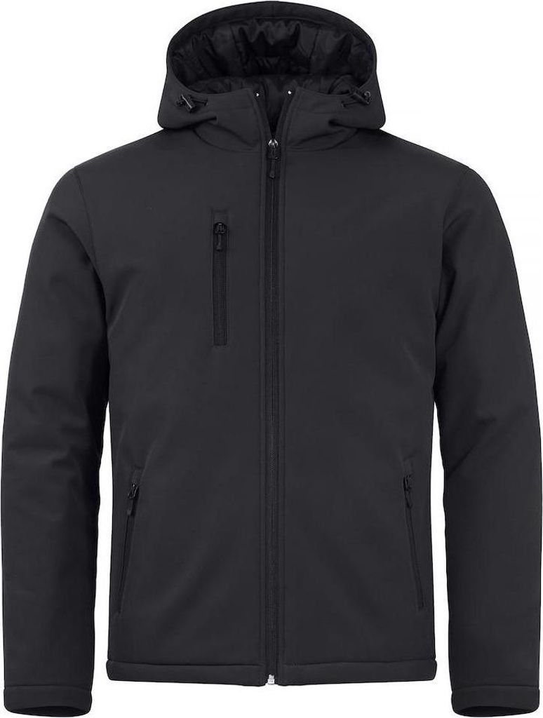 Clique - Softshelljacke Wattiert für Herren BC6001 (XXL) (Schwarz)