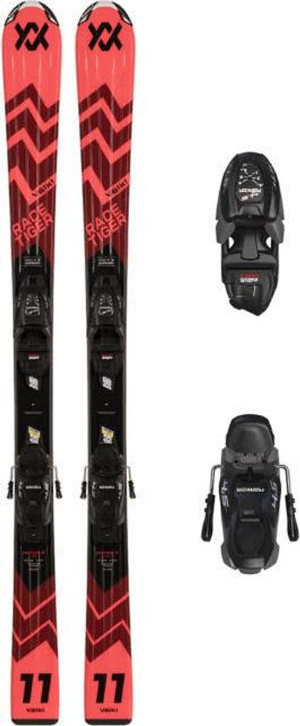 Völkl RACETIGER JR RED+4.5 VMOTION JR BLK (100-120cm) Kinder-Ski 24/25 rot 110