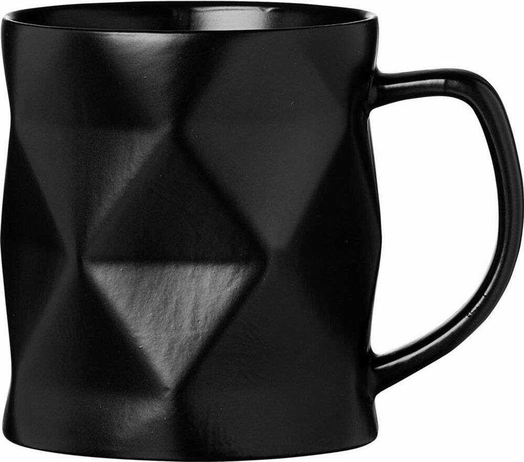 Ritzenhoff & Breker Becher Tekia, Tasse, Porzellan, Schwarz, 400 ml, 428759