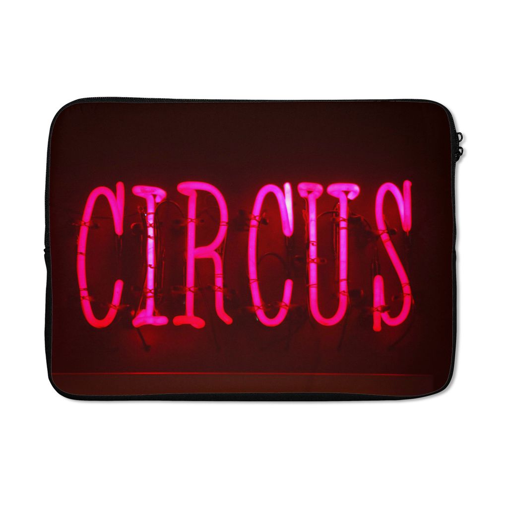MuchoWow Laptop Hülle 13 Zoll Beleuchteter Zirkus Laptoptasche - Laptophülle - Sleeve - Rundumschutz