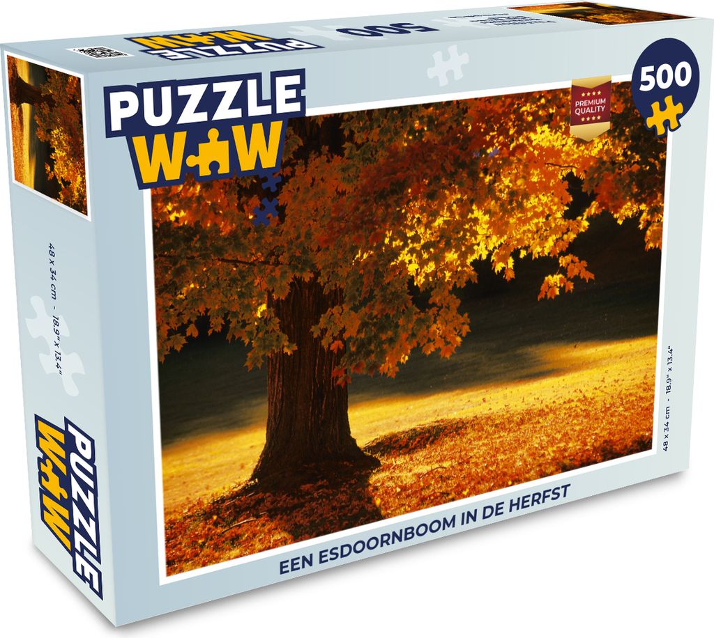 MuchoWow Puzzle 500 Teile Ein Ahornbaum im Herbst - 500 Teile - Kinder - Selberbauen - Puzzlespiele