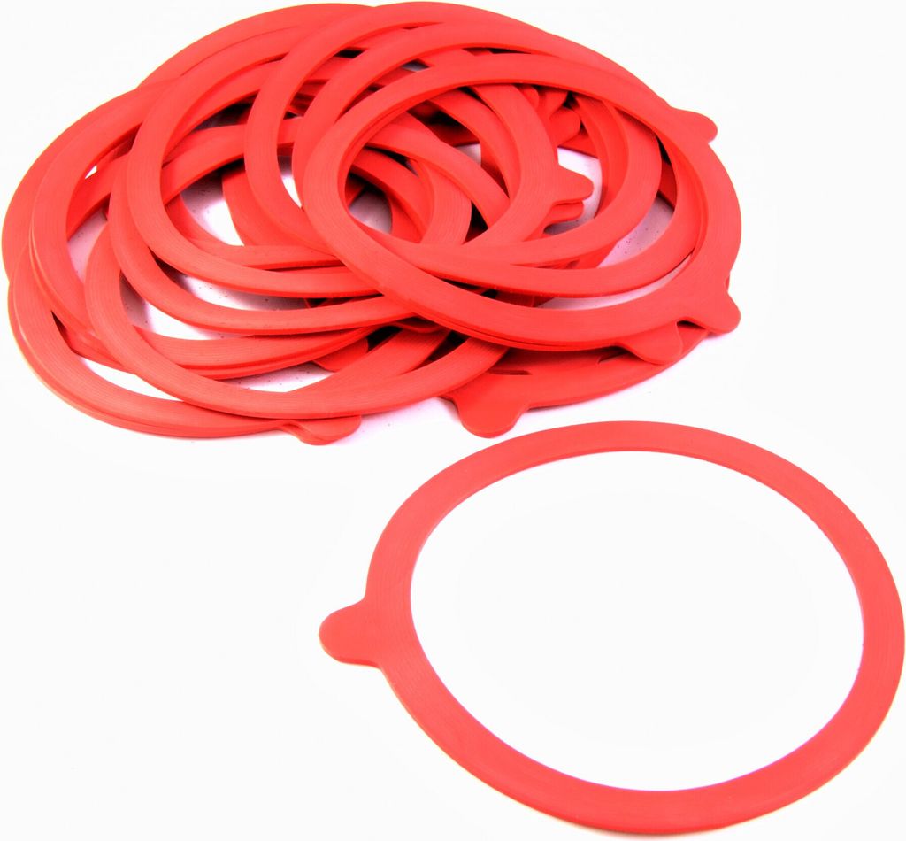 Weck Einkochringe - Rot - 93x110mm, Gummiringe
