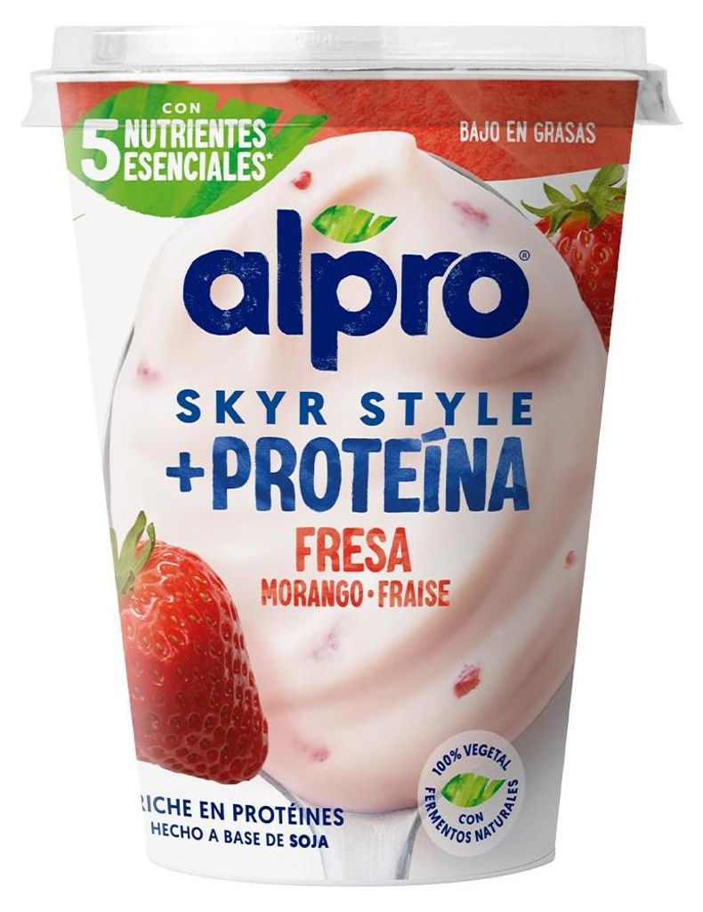Alpro Skyr Style Proteina truskawka 400g Zdjęcie produktu 