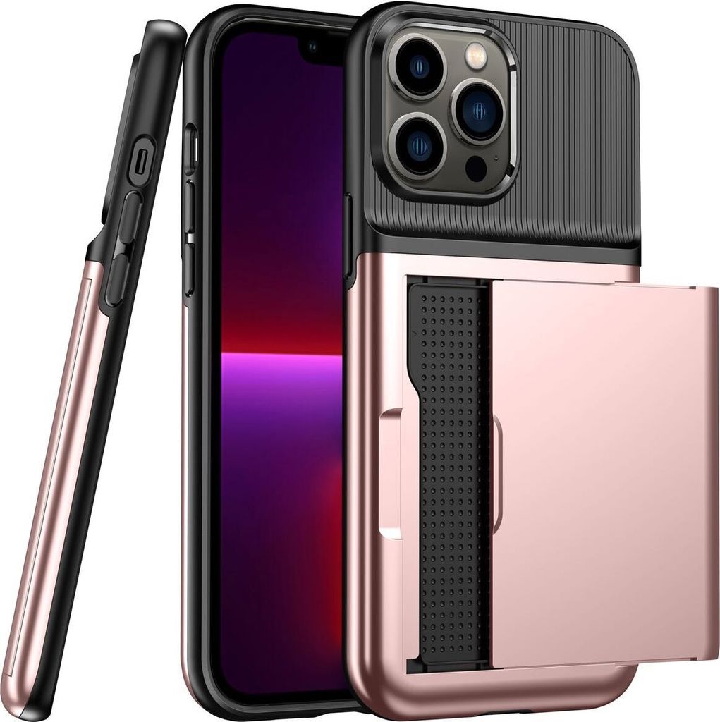 König Design Hülle kompatibel mit Apple iPhone 13 Pro Kunststoff Soft Handyhülle - Handy Case Rosa