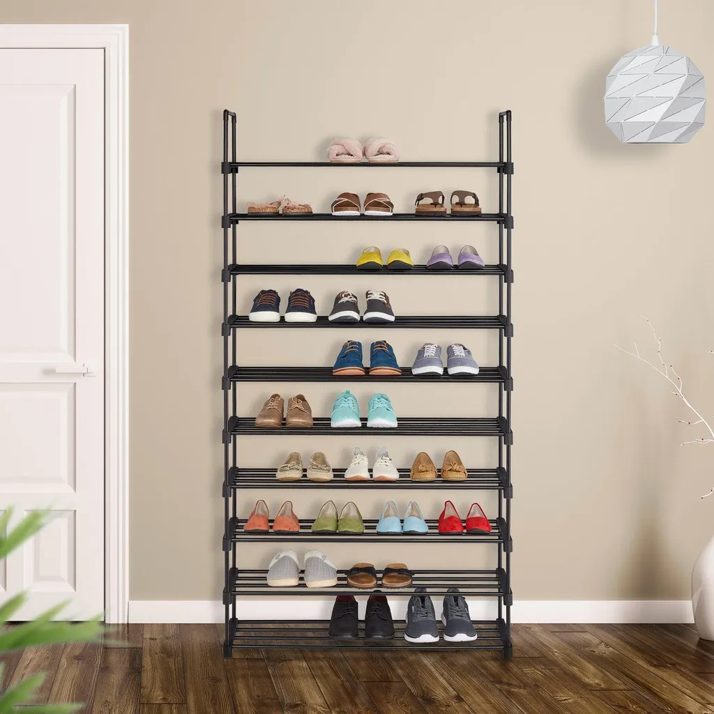 Grande étagère à chaussures modulable et robuste avec 12 compartiments - 2