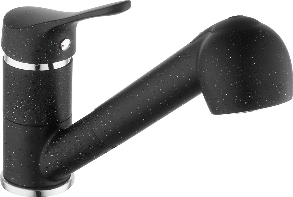sanicomfort Küchenarmatur ROM Granit Schwarz – Produktbild 