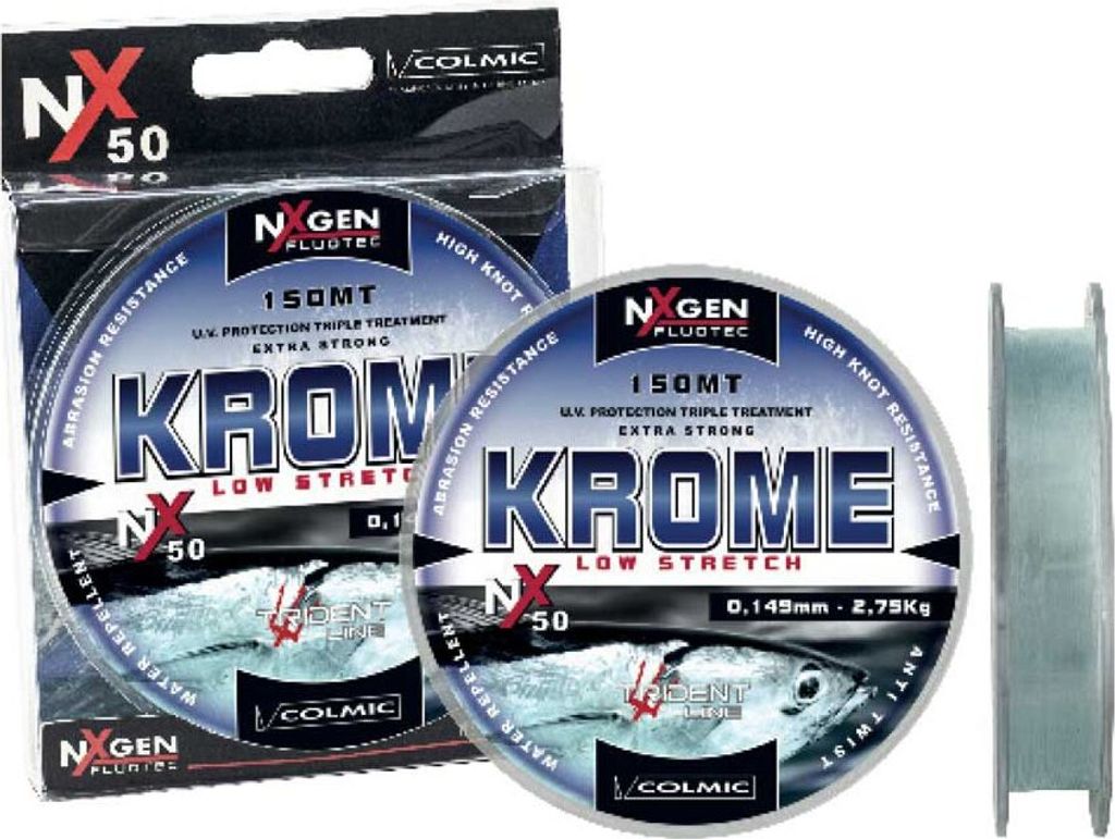 Colmic Krome Monofile Schnüre 300 M Durchsichtig 0.500 mm Durchsichtig 0.500 mm