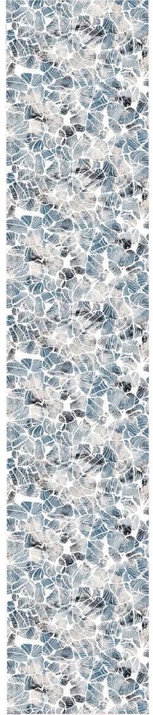 Vorgekleisterte Vliestapete – SKANDINAVISCHES BLAU UND GRAUER STEIN – 1 Rolle à 300 x 60 cm