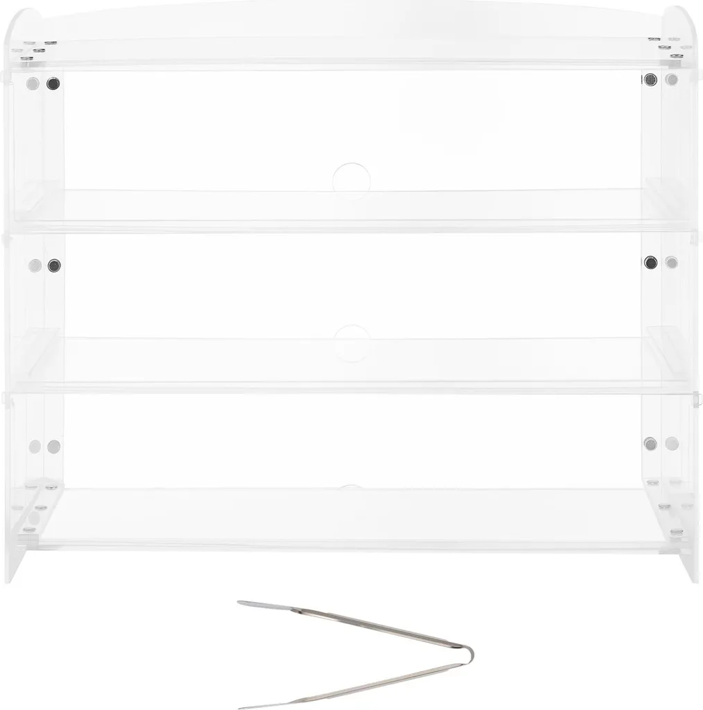 Espositore Acrilico Trasparente SucceBuy 3 Livelli - Vetrina Retail Moderna