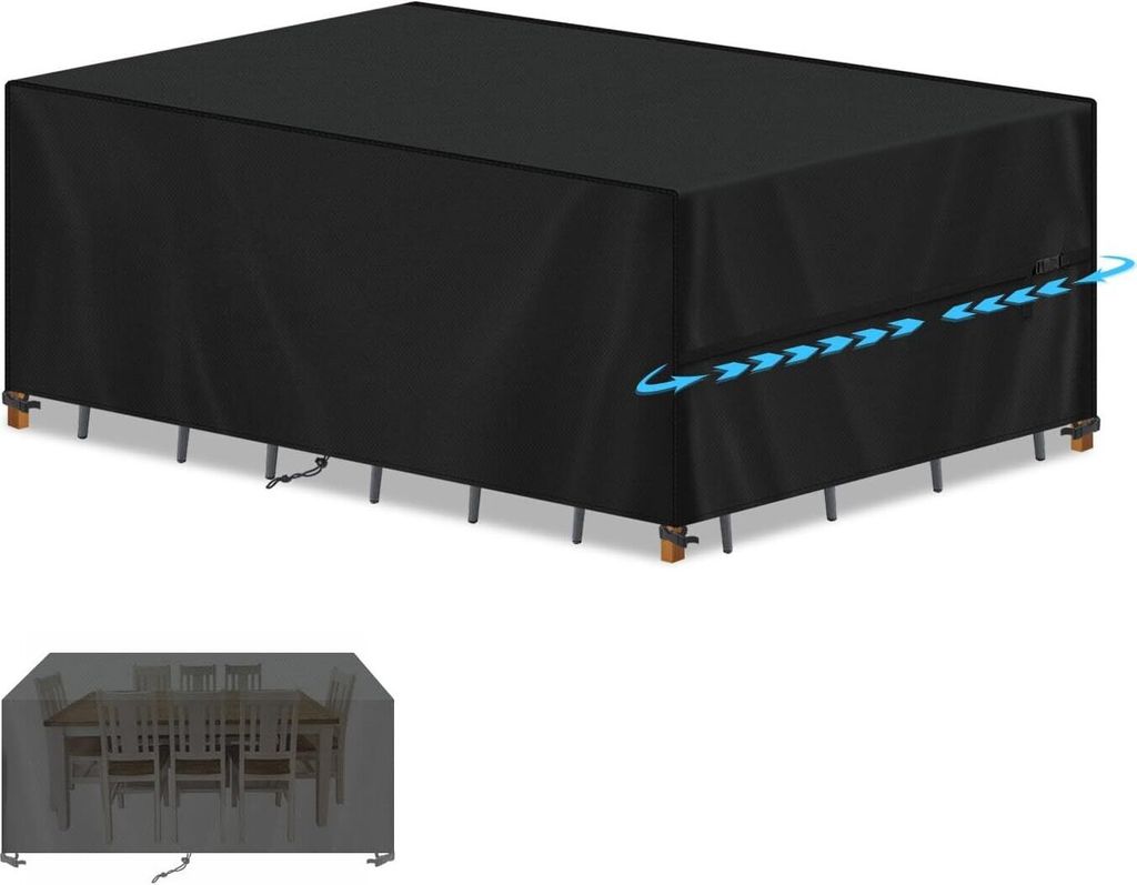 Gartenmöbel Abdeckung Loungemöbel Abdeckung 205*104*71cm Wasserdicht Abdeckhaube Gartenmöbel Schutzhülle für Sitzgruppe Gartentisch Abdeckung ...