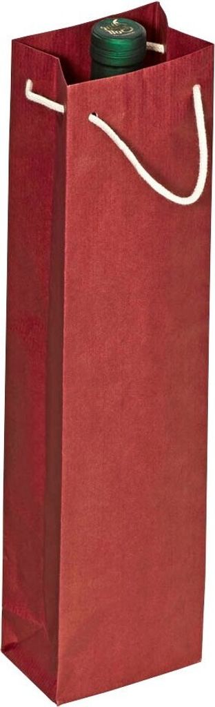 VP Geschenktüten für Flaschen rot 9,5 x 38,0 cm, 25 St. Produktbild 