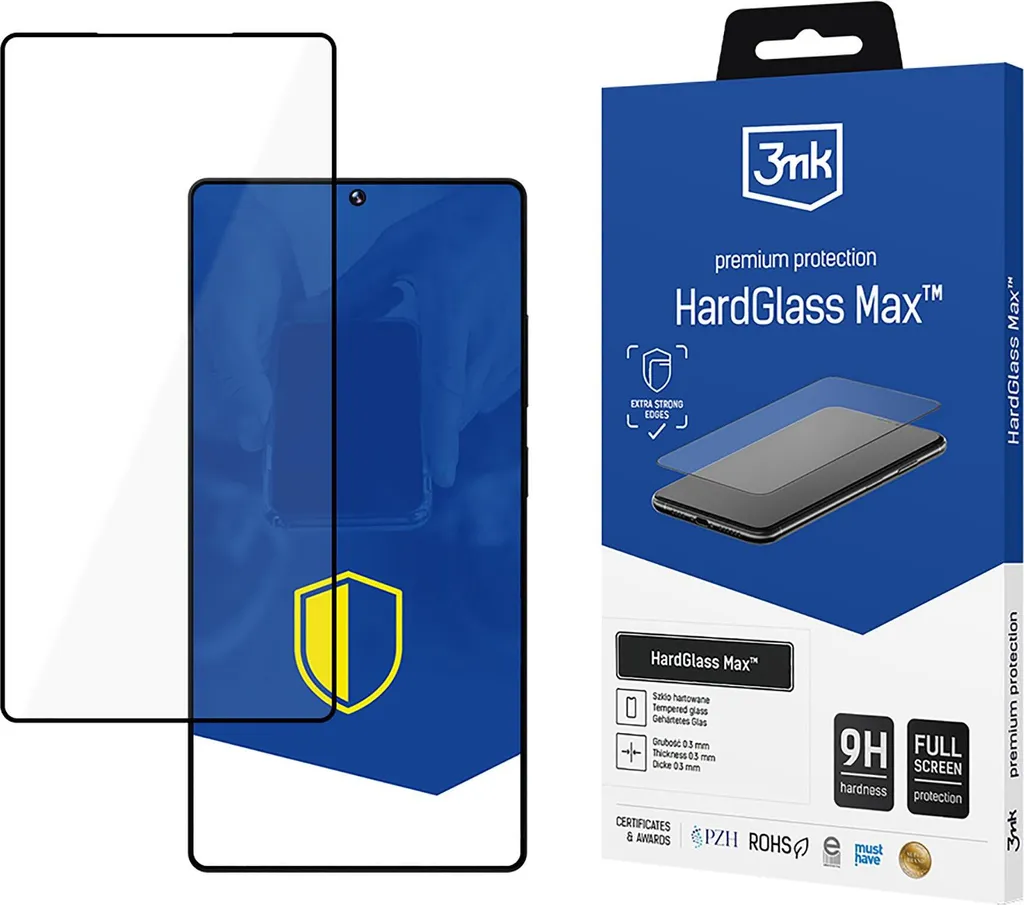 Pellicola Vetro Samsung S25 Ultra 3mk HardGlass Max Black Originale