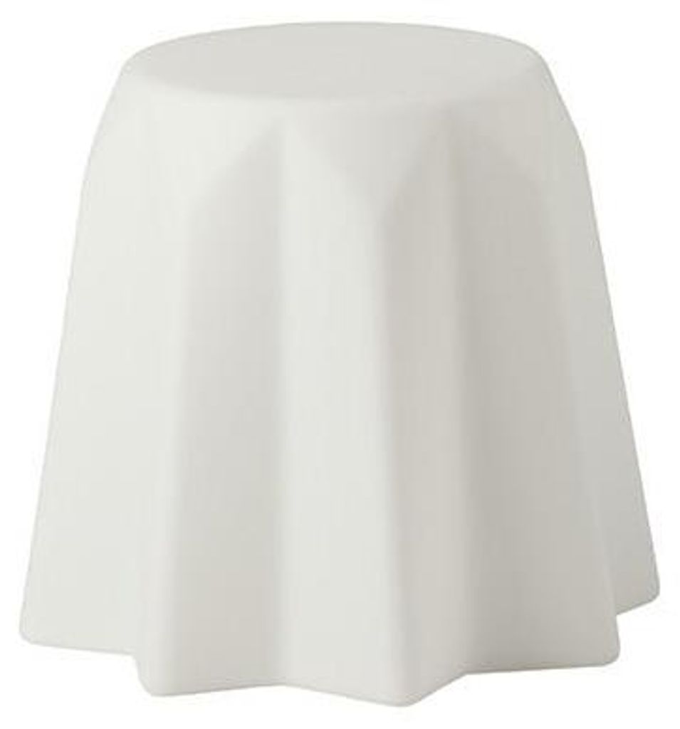Niedriger Hocker Polyethylen Modernes, extravagantes Design Slide Pandoro - Weiß