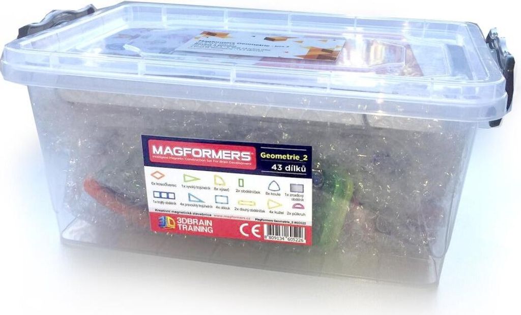 MAGFORMERS Geometry 2: Flugzeug und Raum - Packung mit 4 Stü ck