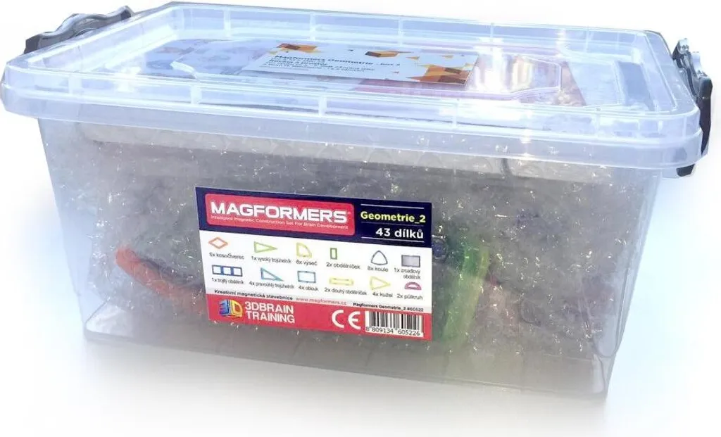 MAGFORMERS Geometry 2 Avion et espace Pack de 4 pièces magnétiques