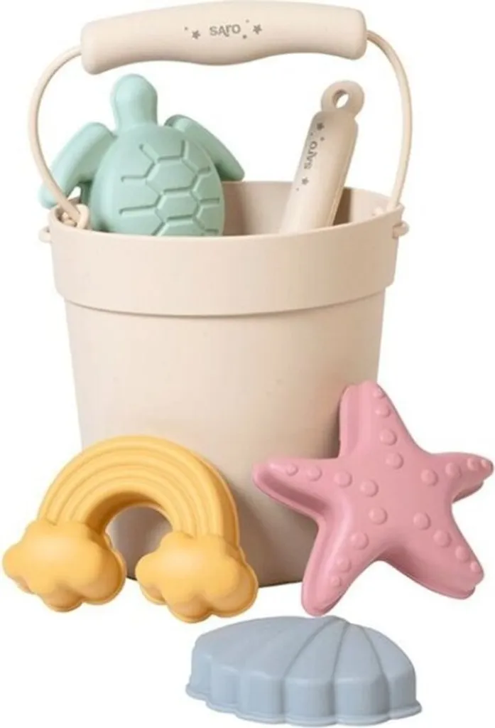 Jouets de plage incassables en silicone - Kit de sable flexible et sûr