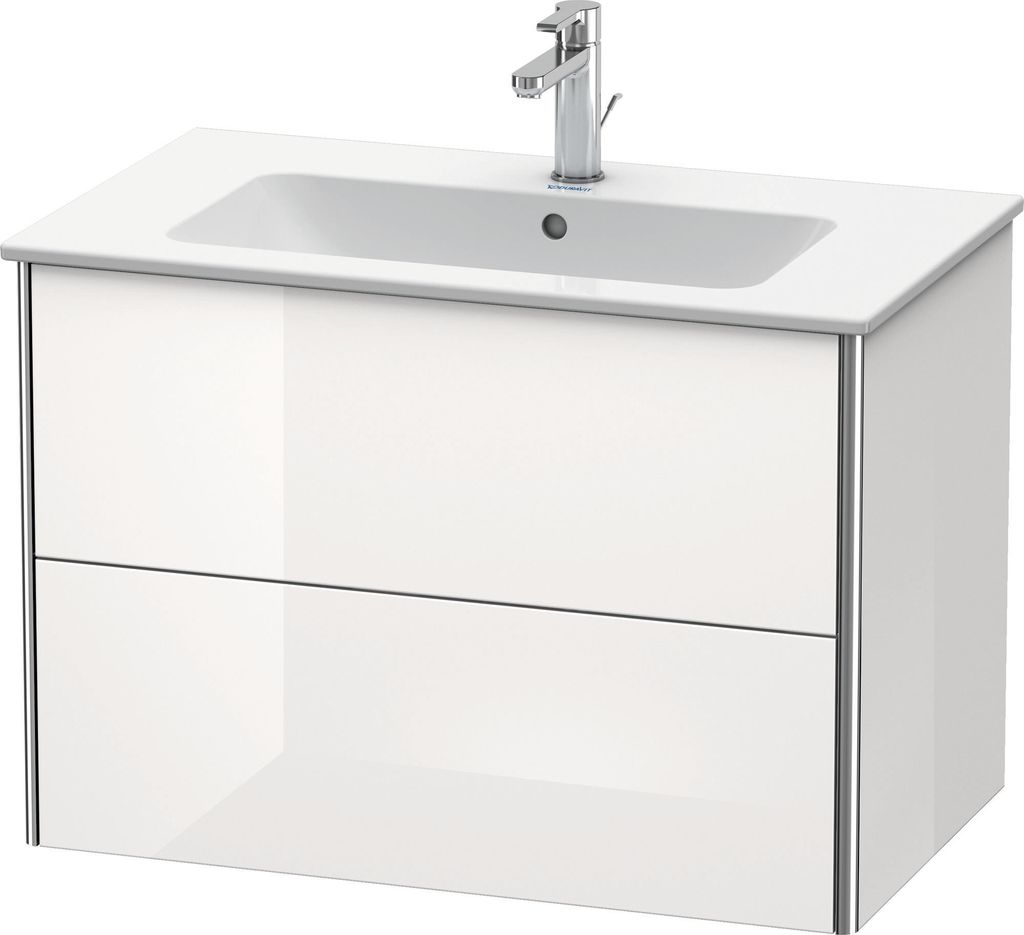 Duravit XSquare Waschtischunterbau wandhängend, 2 Schubkästen, 810x560x478mm, XS417209191