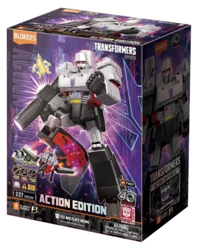 Blokees Transformers Action Edition G1 Megatron-Figur, 237 Teile