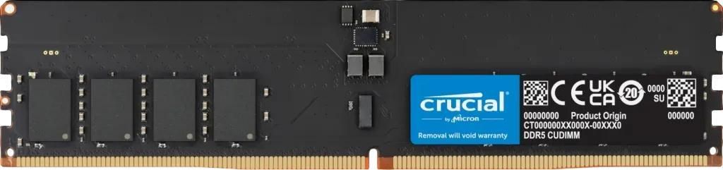 32GB Crucial CUDIMM DDR5-6400 CL52 1x 32GB DDR5 6400MHz 1.1V schwarz