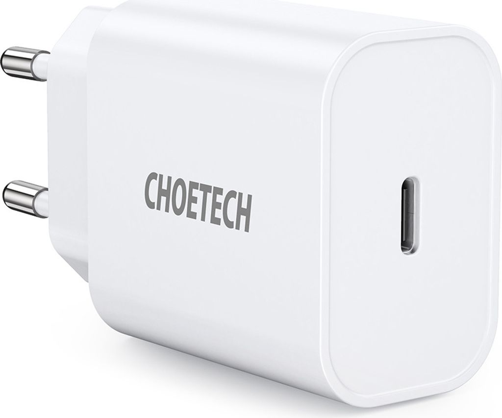 Netzladegerät Choetech Q5004 EU USB-C, 20W (weiß) Produktbild 