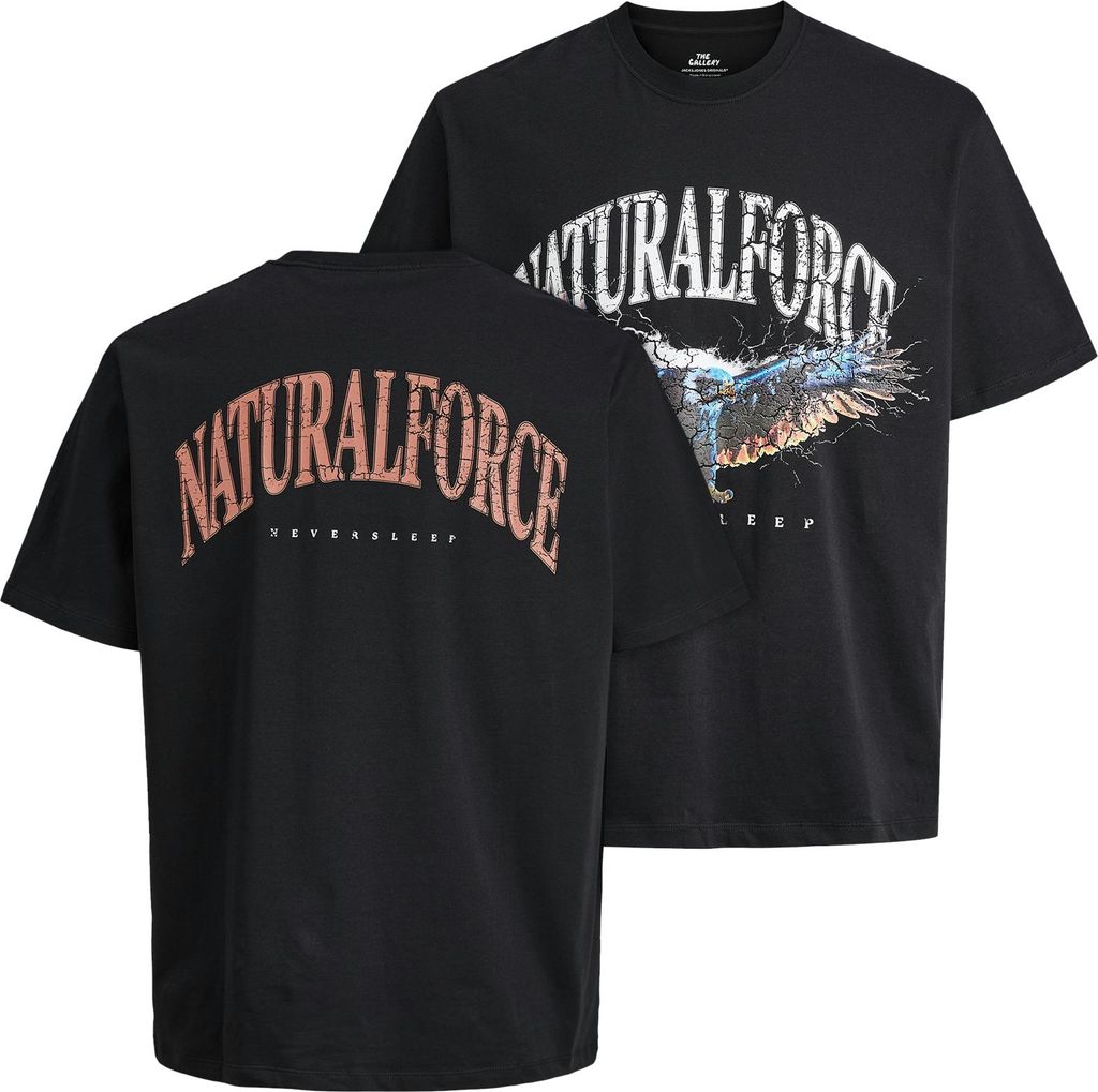 Jack&Jones T-Shirt schwarz XXL Rückenprint JOREAGLEROCK