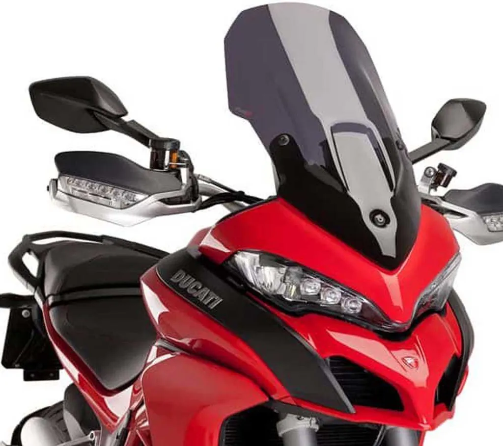 Écran Touring PUIG Ducati Fumé : Stop aux Turbulences et au Bruit 605mm