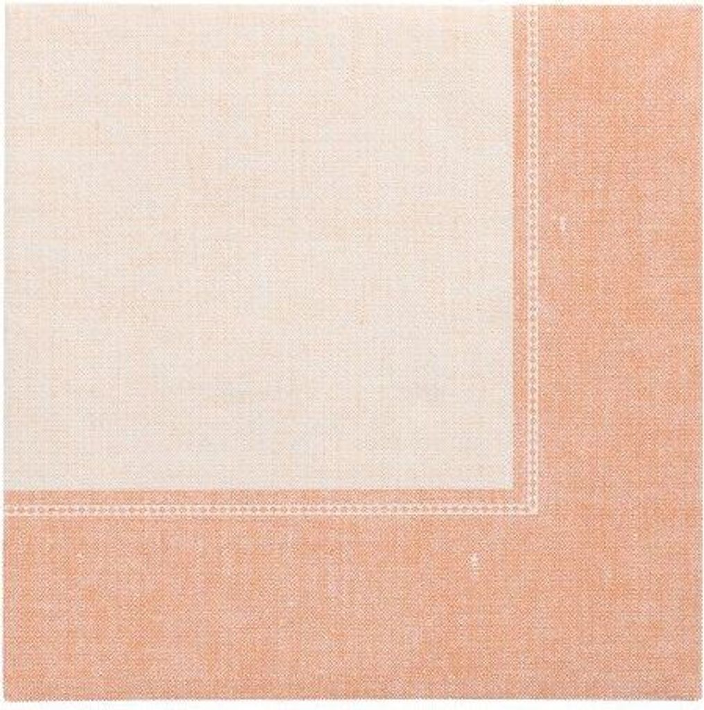 20 Papstar Servietten ROYAL Collection 1/4-Falz 40 cm x 40 cm terracotta Linum 37201
