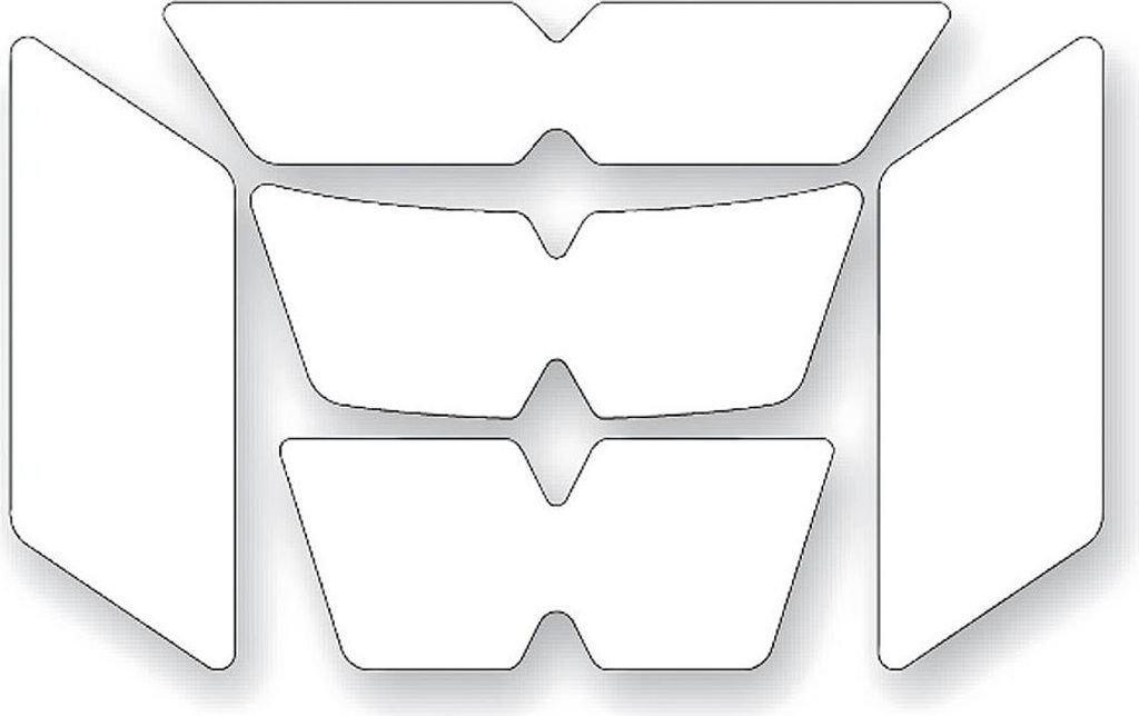 Booster Reflektierende Aufkleber Für Helme Weiß Weiß One Size