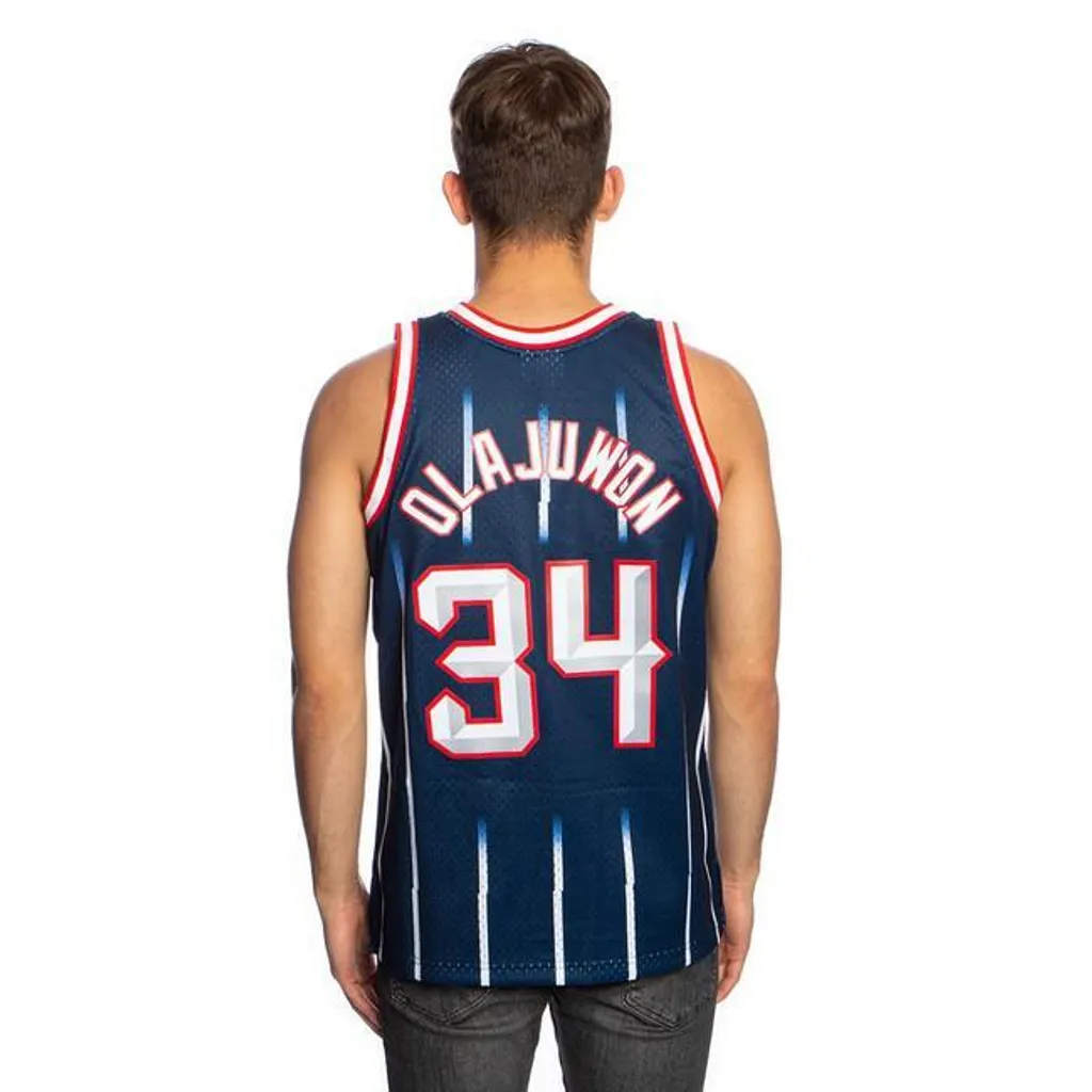 Maillot de Basket Houston Rockets Olajuwon Mitchell & Ness Taille M - 2