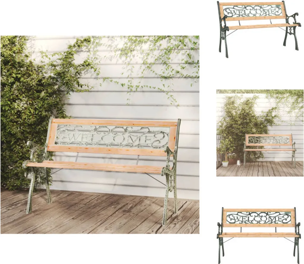 Banc de jardin 122 cm bois de sapin pour créer un coin détente zen