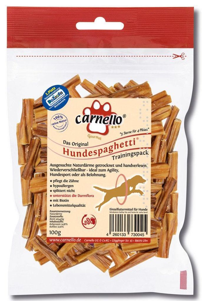 Carnello Hunde Snack Hundespaghetti Trainingspack | 6x100g Produktbild 