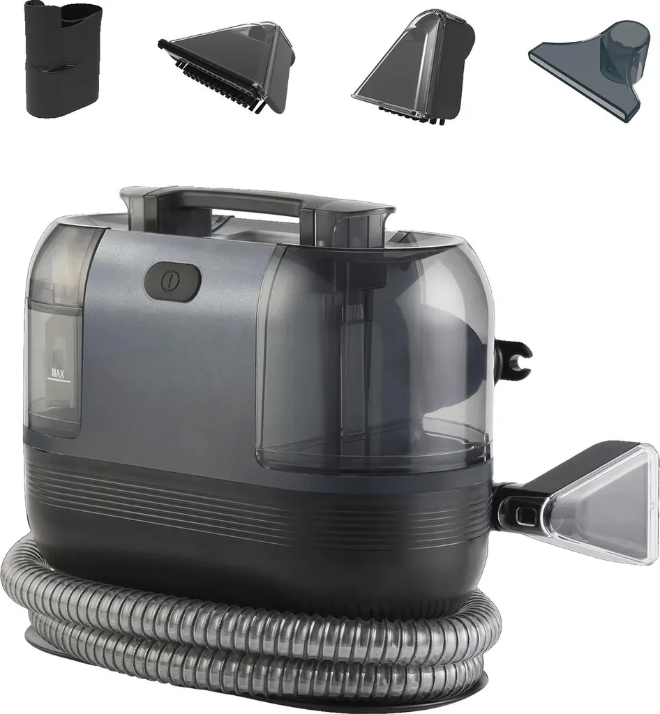 Nettoyeur de tapis portable 1200W aspiration puissante kit complet UE