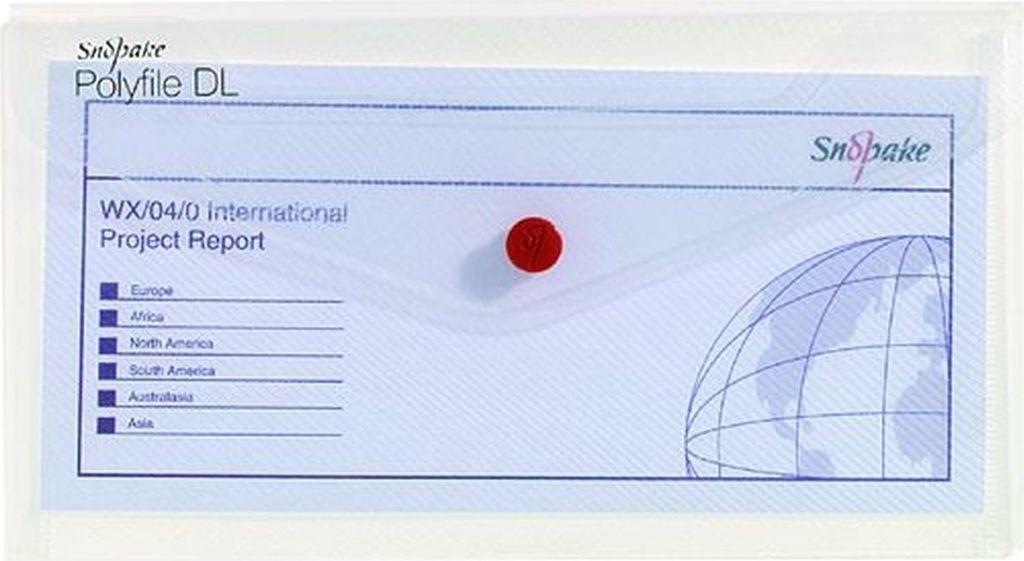 Dokumententasche DIN lang farblos Packung mit 40 Stück