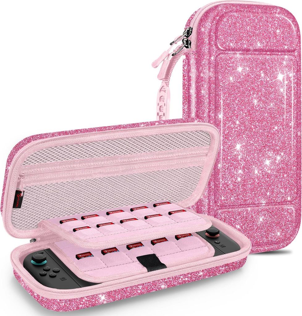 FINTIE Tasche für Nintendo Switch 2(2025 Modell) - Tragetasche Aufbewahrungstasche Hülle Case mit 20 Spielkartenhaltern und Haltegurt für Ninten...