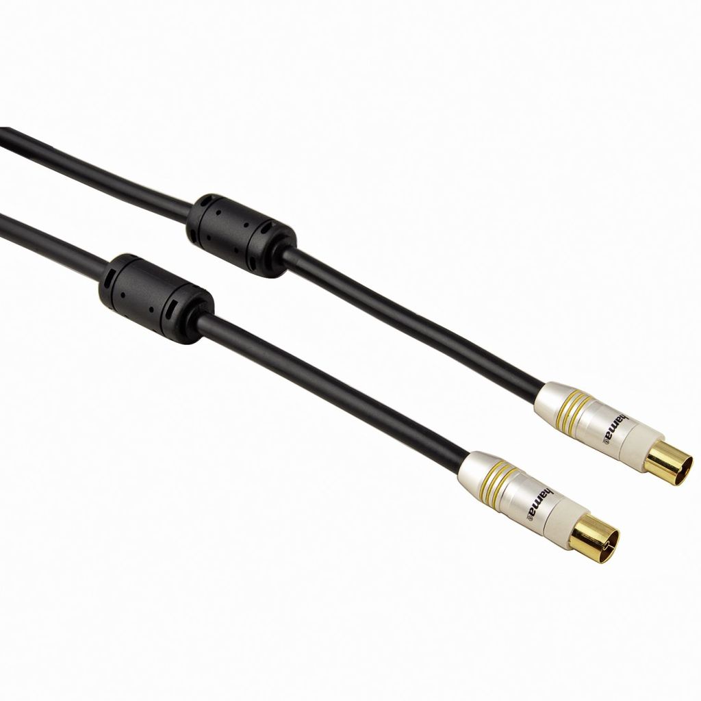 Hama 00056552 Koaxialkabel 1,5 m Coaxial M Coaxial FM Schwarz