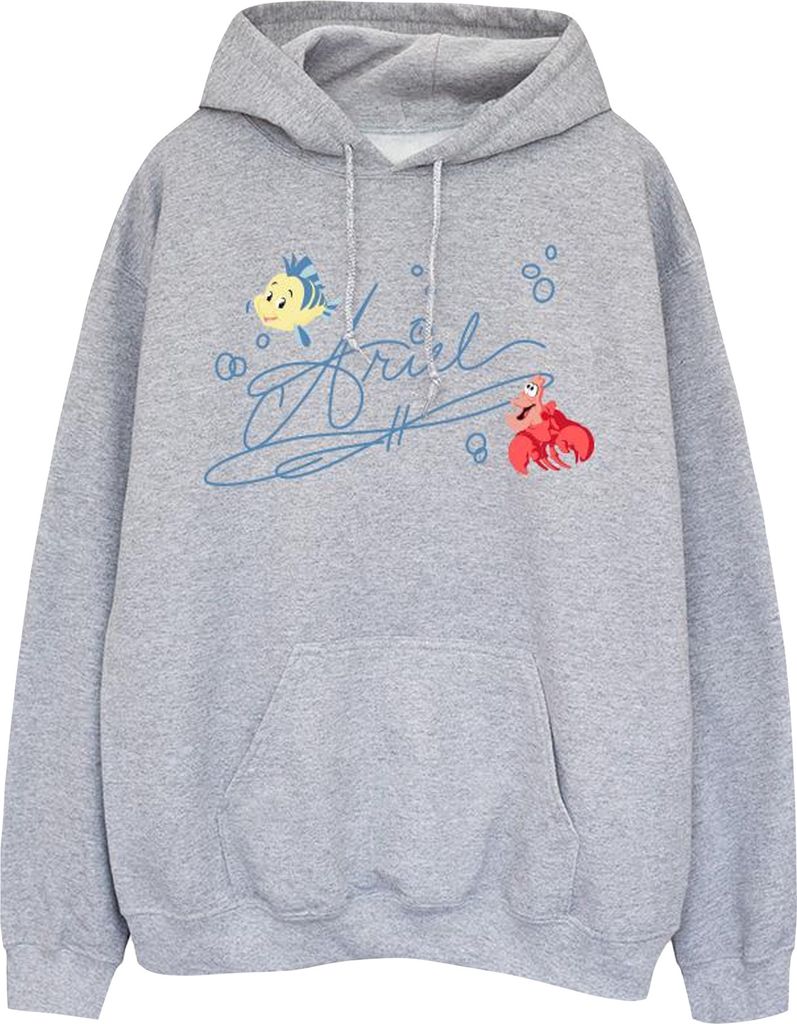 Disney - "The Little Mermaid" Kapuzenpullover für Damen BI9566 (L) (Grau)