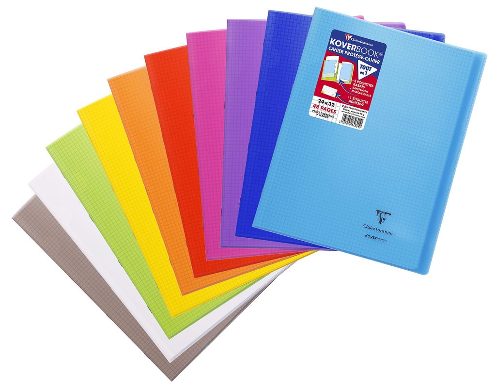 Clairefontaine Koverbook DIN A4+: 24 Blatt, kariert mit Produktbild 