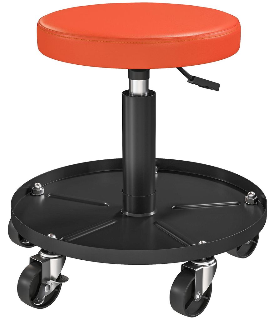 HOMCOM Werkstatthocker mit Rollen Ablagefläche Produktbild 