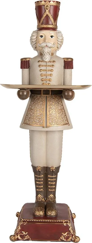 Schiaccianoci Clayre & Eef Grigio 61cm | Pezzo da Collezione Natale 2026