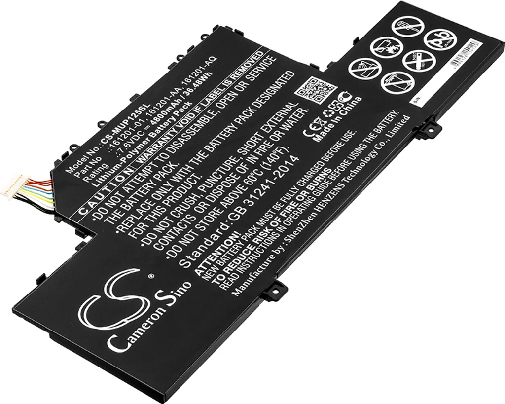 Batterie Techtek pour Xiaomi Air 12.5 compatible 161201-01 R10B01W
