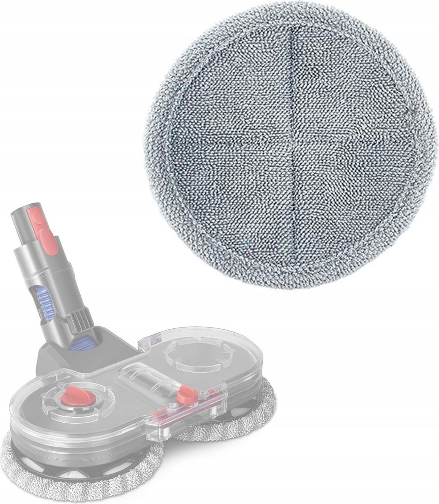 Rosfix – Mop-Aufsatz für Dyson 160mm | Waschbar, Kompatibel mit V7 V8 V10 V11 V15 | Trocken- und Nassreinigung | Zubehör für Staubsauger