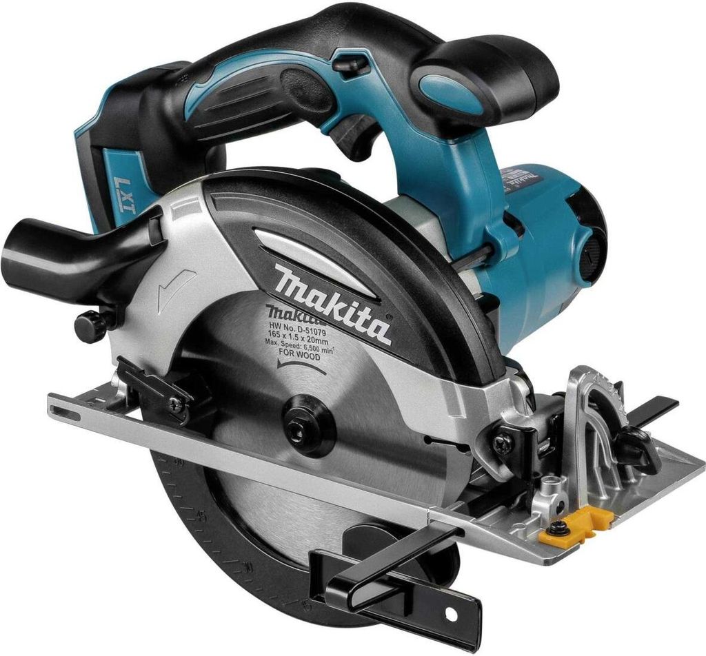 Makita DHS630ZJ, Schwarz, Blau, 16,5 cm, 3100 RPM, 6,6 cm, Produktbild 