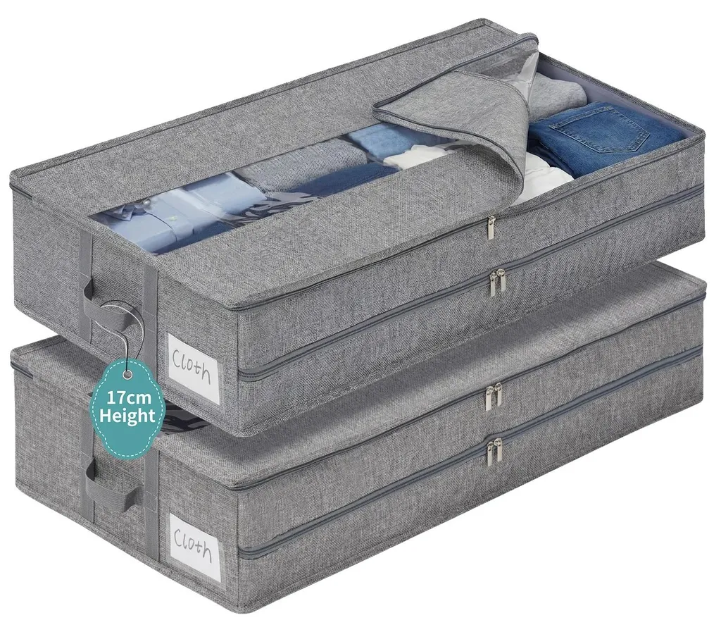 Rangement sous lit gain de place pour optimiser les petites chambres