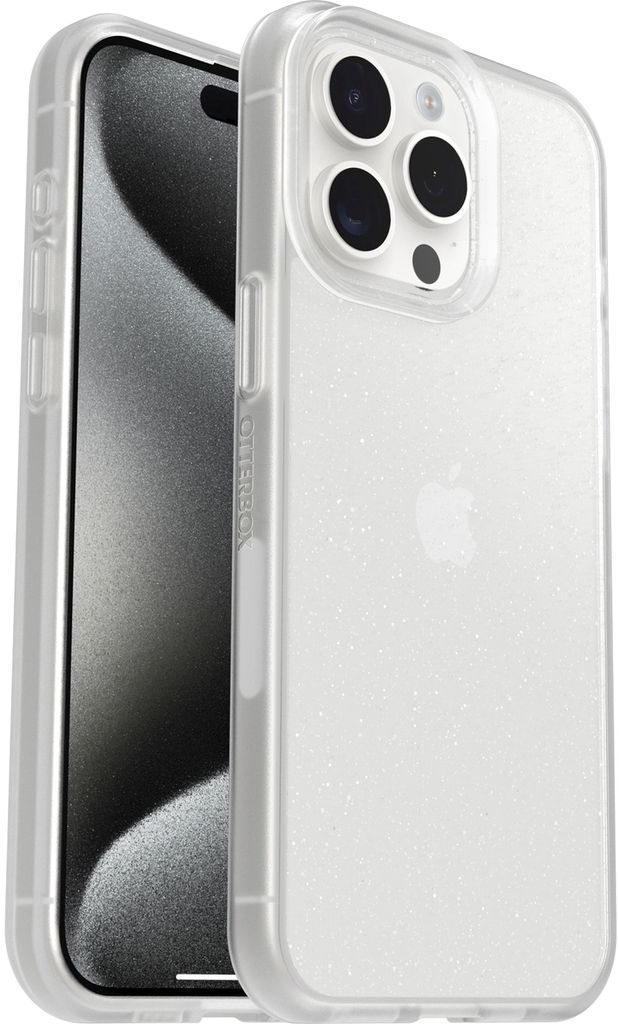 OtterBox React Hülle für Apple iPhone 15 Pro Max Smartphone - Stardust, Durchsichtig - Anitbakteriell, Sturzsicher - Plastik