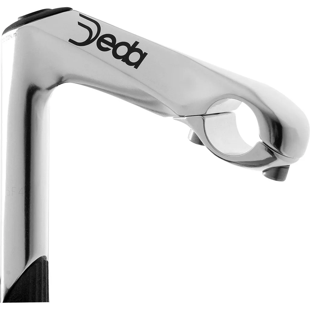 Potence Deda Murex 80 mm en aluminium argenté avec serrage rapide 26,0 mm