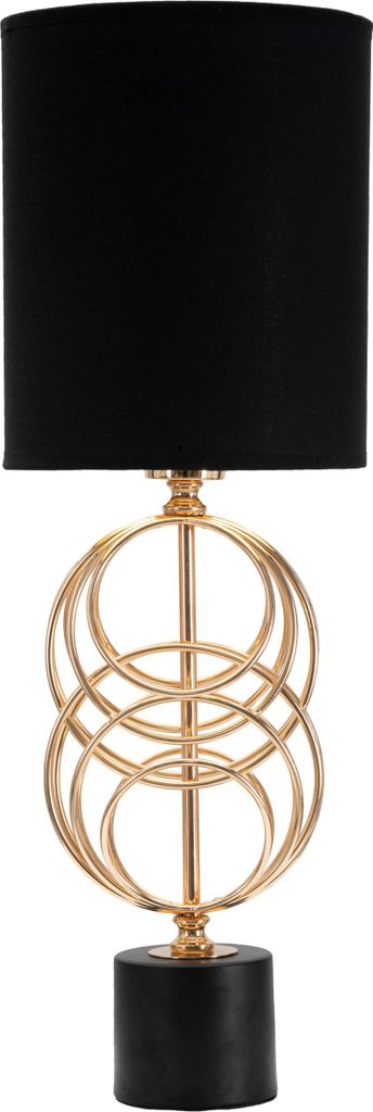 o Ferretti Circly lampa stołowa E27 Ø 20x58,5 cm złoty Zdjęcie produktu 