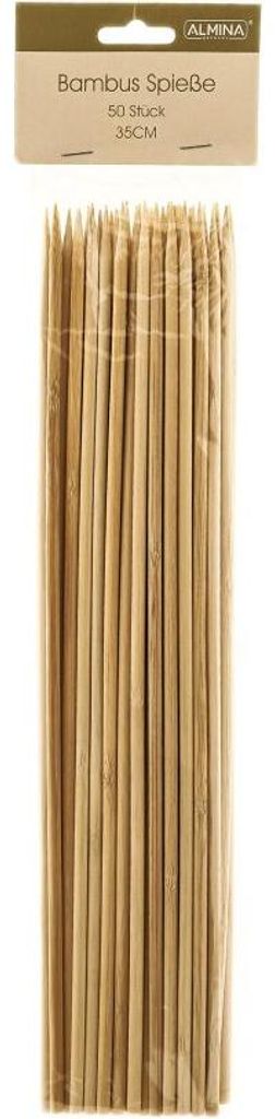 50 brochettes en bambou pour barbecue et cuisine  - Image du produit 